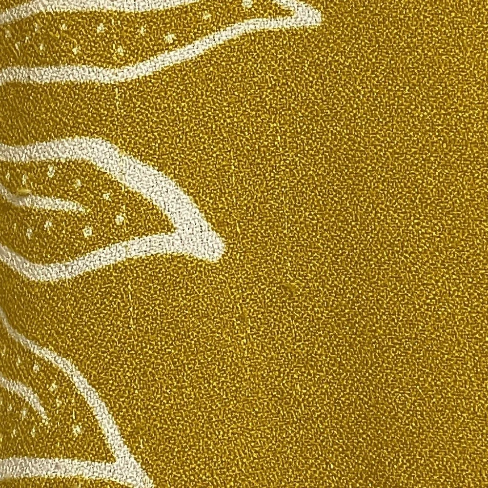 Hawaii's Finest Womens XL Front Slit Long Skirt Gold Hawaiian Fern Lauwae Casual